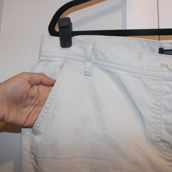 J. Crew  Khaki City Fit Wide Leg Pants Women Size 14 - Picture 6 of 13